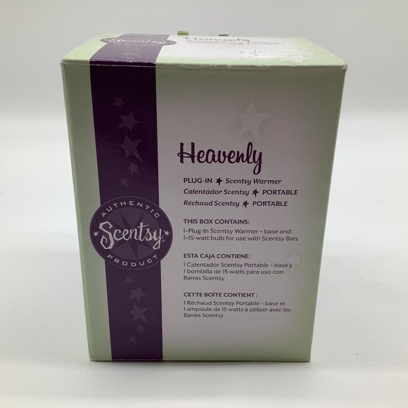 Scentsy Warmer Heavenly Angel Plug-In Cream And Gold Retired 2010 Nightlight - Picture 15 of 15